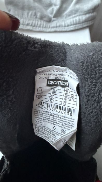 Черевики термо  quechua waterproof 44р. оригінал