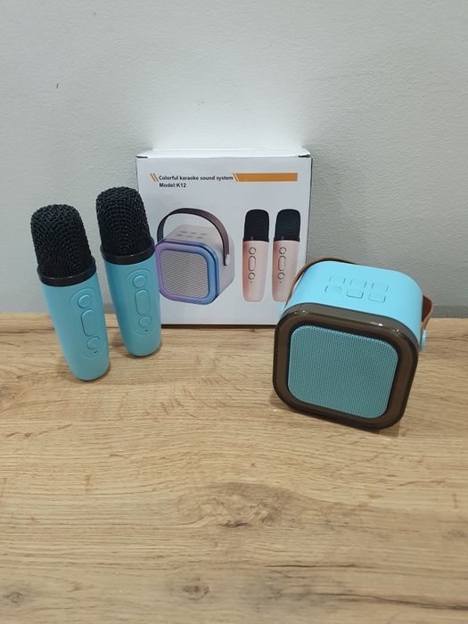 Karaoke zestaw bezprzewodowy 2mikrofony+ głośnik