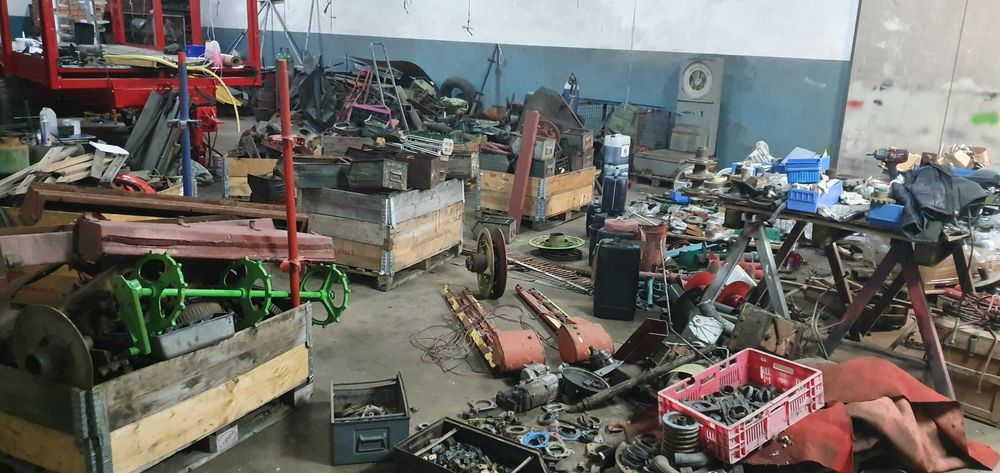 Przegroda Elewatora Fortschritt E512 Kabina 514 sito łańcuch podłoga