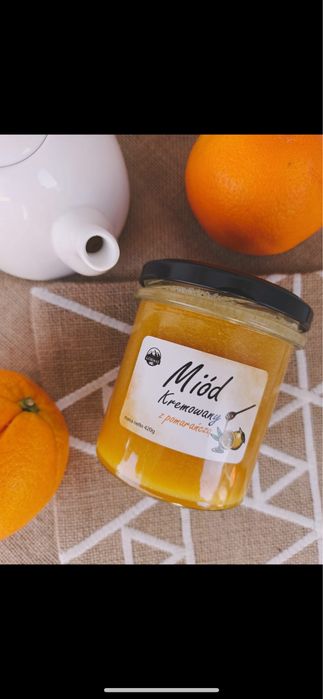 Miod kremowany z pomarańczą