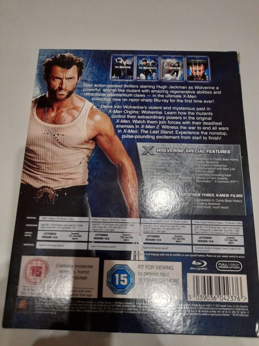 Quadrologia X-MEN em blu-ray, impecável, 10 euros.