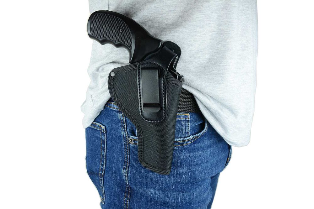 Кобура S&M поясна для ПМ/Револьвера з кліпсою синтетика/шкіра