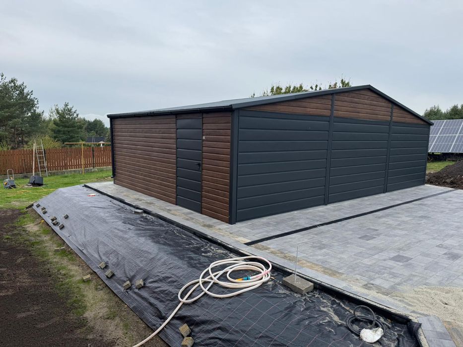 9 x 6 m Garaż blaszany nowoczesny garaż na wymiar