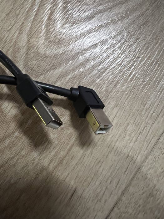 Kabel Usb A-B kątowy