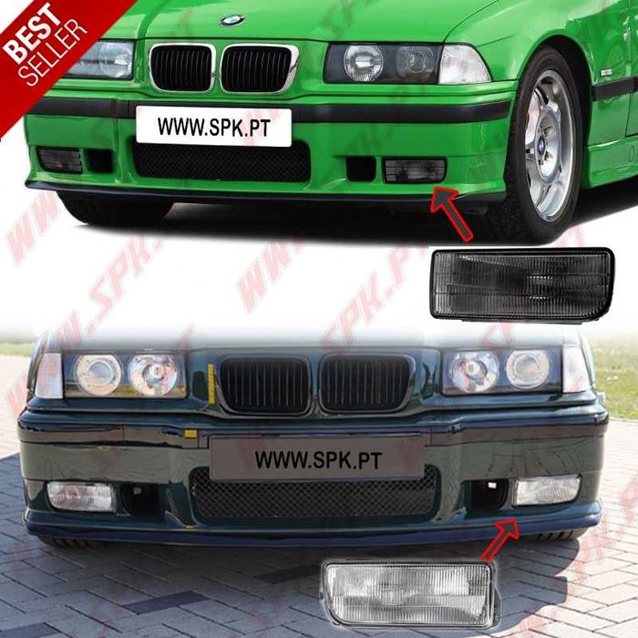 Faróis de Nevoeiro BMW Serie 3 E36 - Look Clear / Smoke / Amarelo