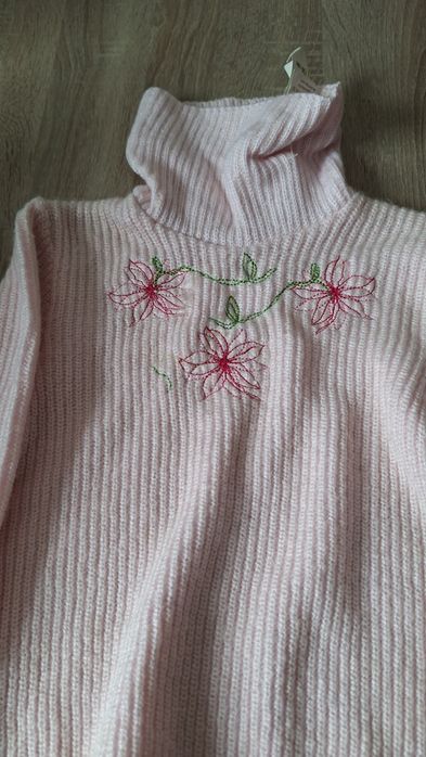 Golf sweterkowy różowy 128/134 Camiza