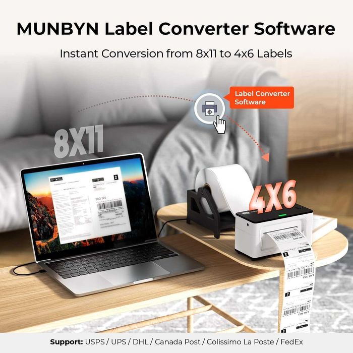 Термопринтер MUNBYN ITPP941B | Друк етикеток, штрих-кодів, наклейок