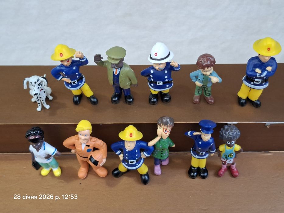 Набор фигурок 10 шт Пожарный Сэм fireman Sam Пожежник Сем