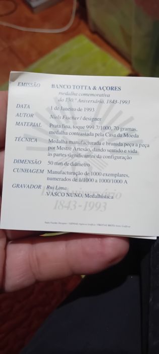 Medalha em prata
