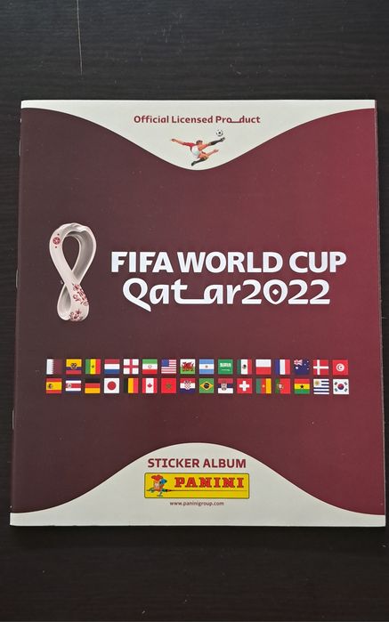 Caderneta nova/vazia de cromos futebol Fifa Mundial 2022 da Panini