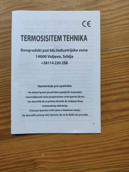 Piec, kominek , koza. wolnostojący