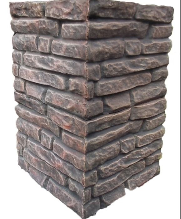 Готовые наборные столбы,декорированный забор,искуст. мрамор,парапеы