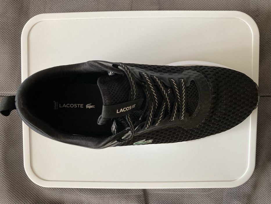 Buty * LACOSTE * Sneakers * Rozmiar 45 * Wkładka ORTHOLITE * Czarne * UŻYWANE