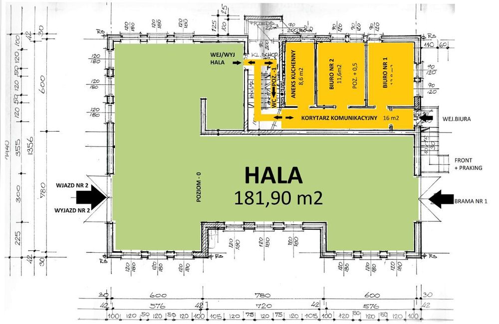 Hala Magazynowo-usługowa z biurem