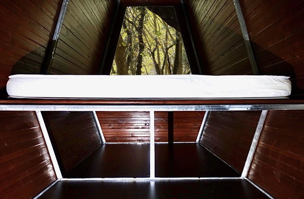 Tenda Glamping - Cabana em madeira