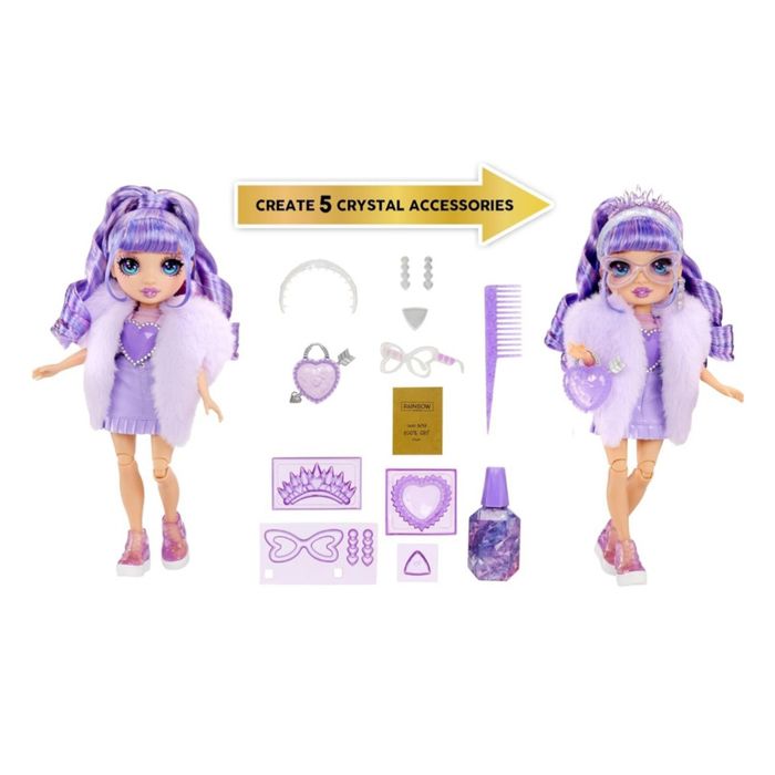 Rainbow high Creative Crystals синя, фіолетова, рожева, райдужна