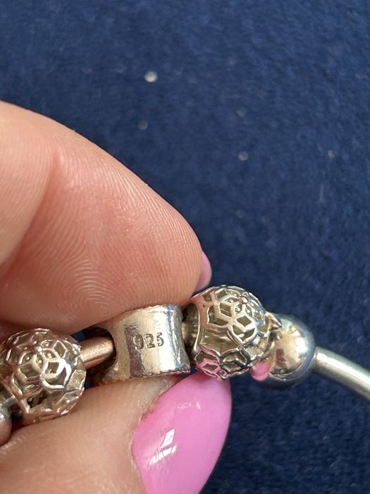 Piękna bransoletka posrebrzana