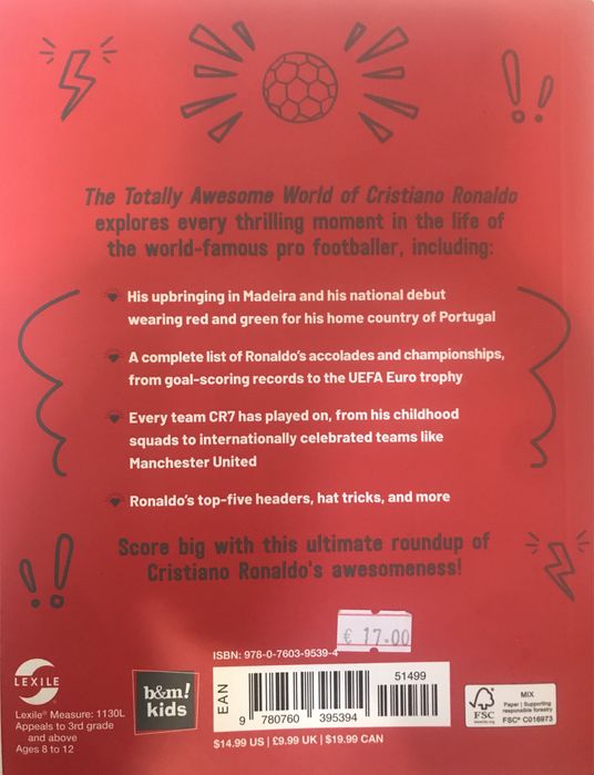 Cristiano Ronaldo livro em Inglês