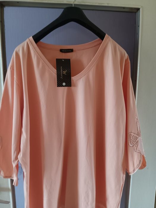 Piękna bluzka  pudrowy róż