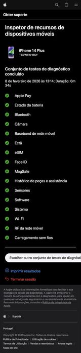 iPhone 14 Plus 128 GB Midnight Black como novo