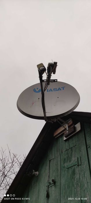 Спутниковая антенна с установкой
