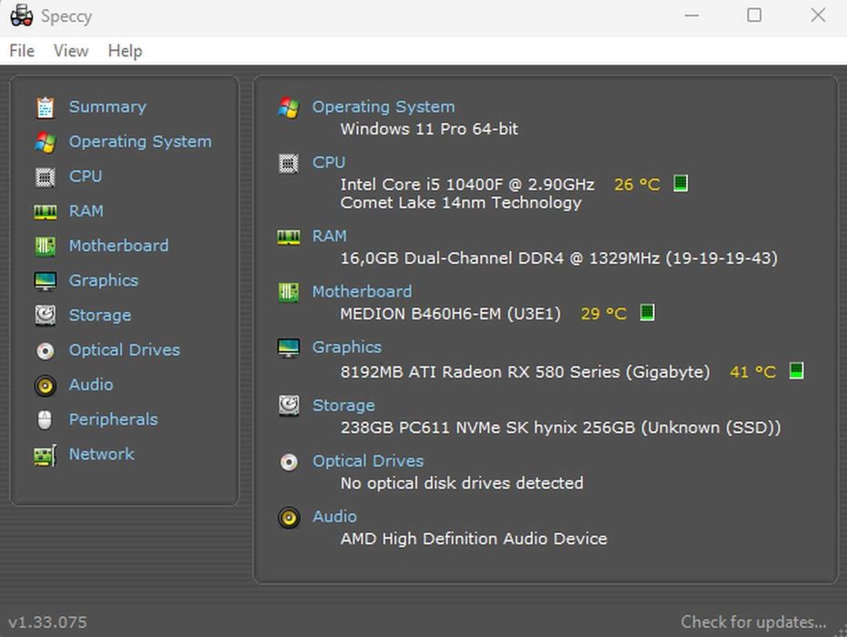 do GIER: i5 - 10400f -6-rdzeni, Radeon 8 GB, 16GB DDR4 dual, m.2. NVMe