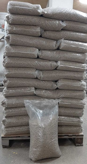 Pellet pelet z słomy słomiany biomasa