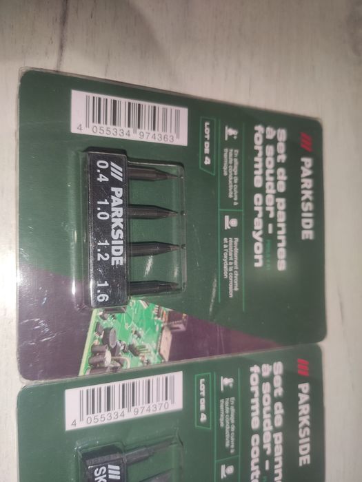 Набор жал для паяльника parkside