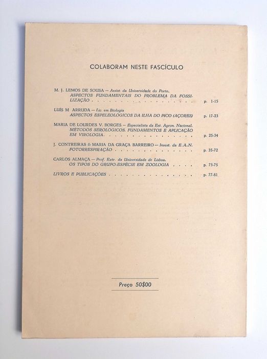 Livro Naturália N.º 27 de 1973