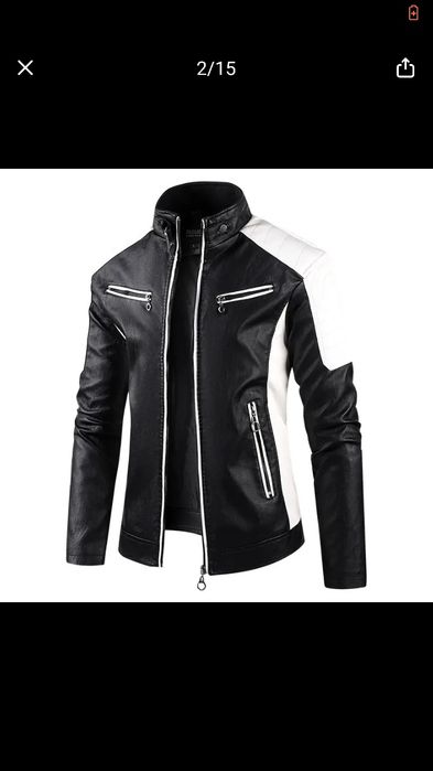 Casaco estilo motard