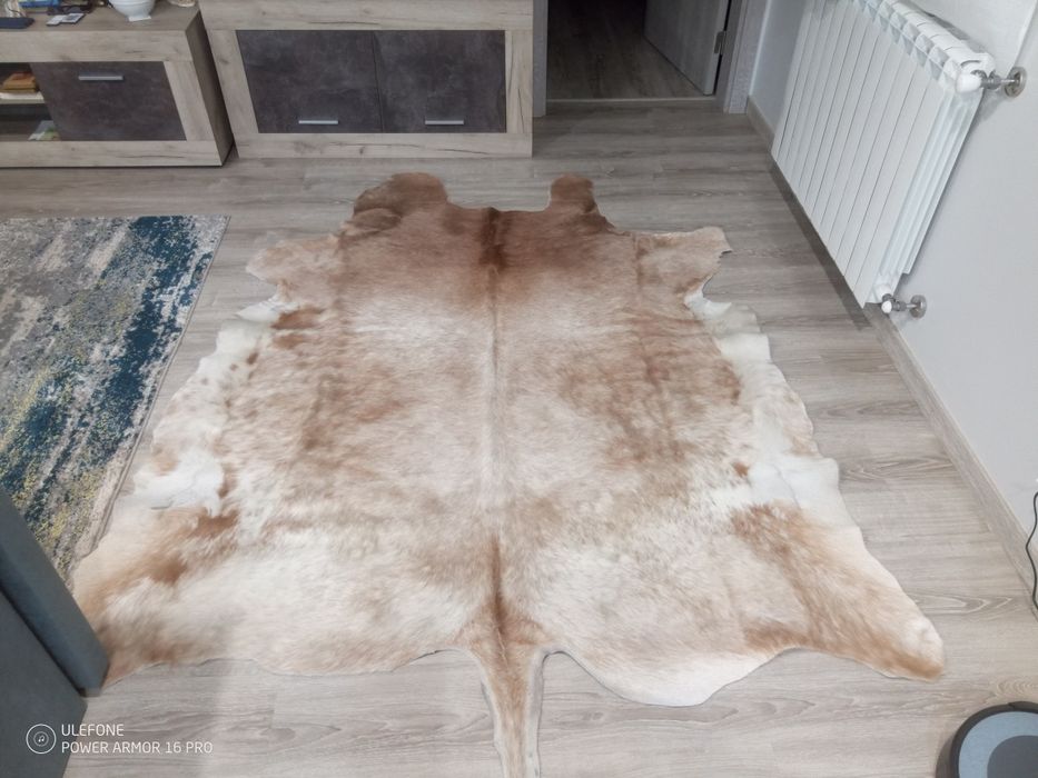 Tapete pele de bovino