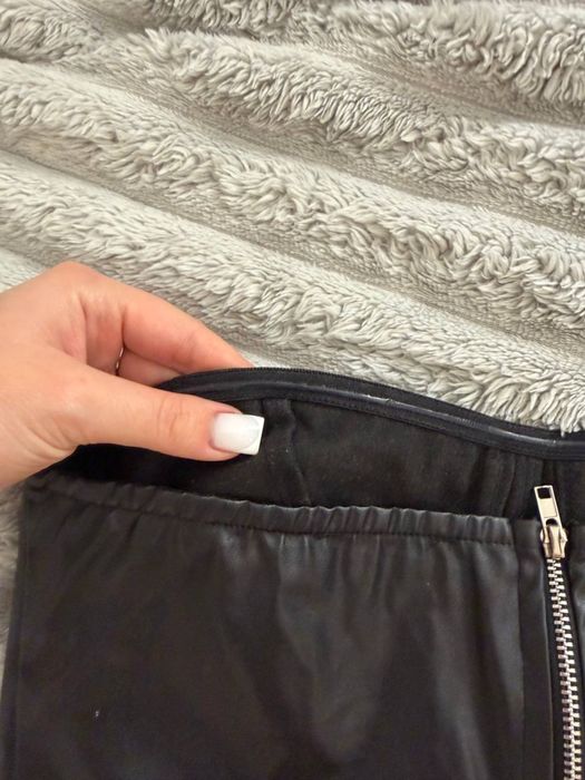 Корсет кожаный со змейкой