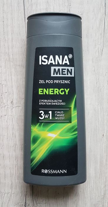 Isana Men żel pod prysznic 3w1 energy świeża bryza 300ml