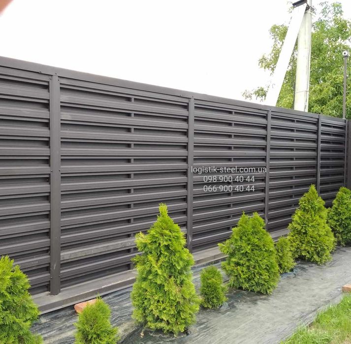 Штакетник Штахетник металевий
Евроштакетник Двухсторонний