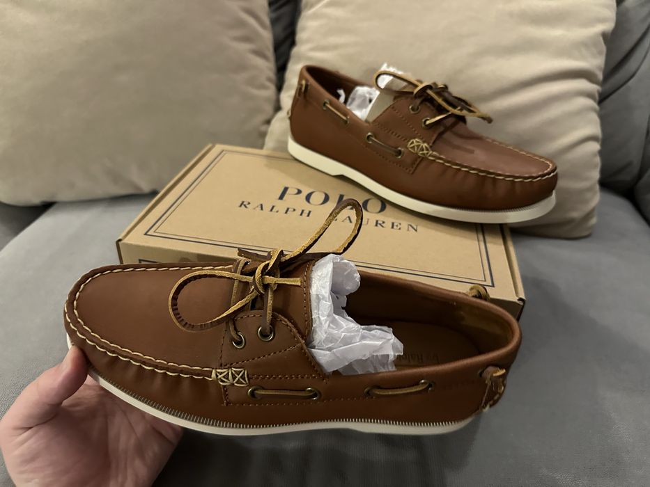 NEW Кожаные Мокасины Polo Ralph Lauren 41 (Нат. Кожа) (Ритейл 9499грн)