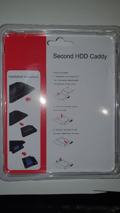 Метал Новий HDD SSD 2.5'' карман кишеня caddy 9.5 SATA optibay