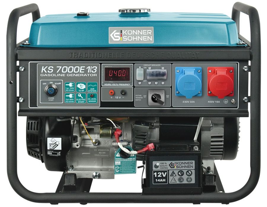 Генератор, KS 7000, KS7000Е,KS7000E ATS, KS 7000E 1/3, Könner Söhnen