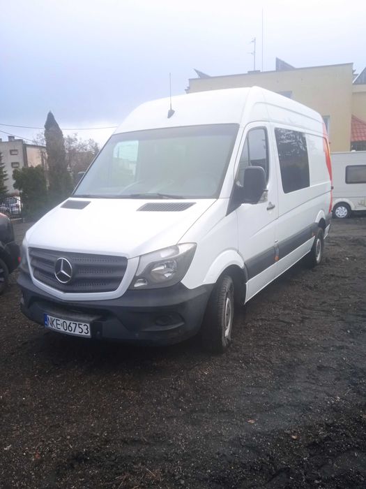 Mercedes Sprinter,2016 r., Brygadówka,6 osobowy,mały przebieg.Zamiana