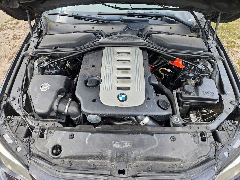 Bmw e60 m-pakiet 535d 272km carbonschwarz xenon szyber kluczyk CZESCI