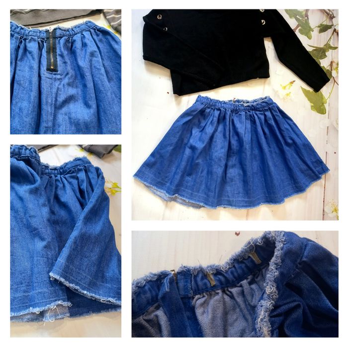 Лот одягу пакет сукня спідниця джинсова лосіни комбінезон білий ромпер