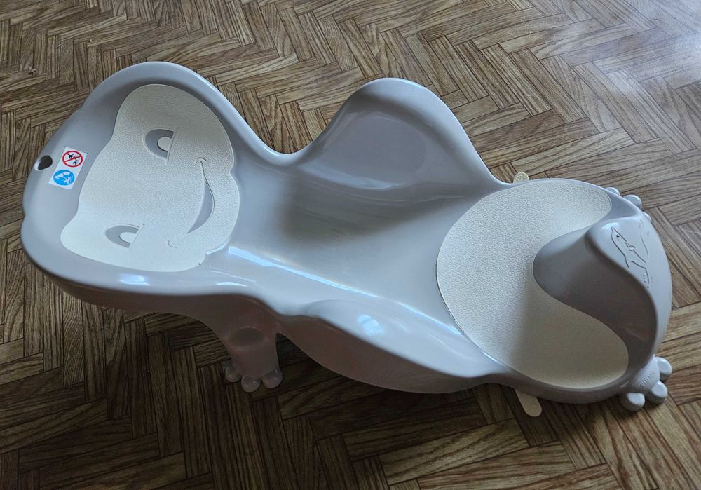THERMOBABY Fotelik Wkład do Wanny Leżaczek do Kąpieli Szary 0 m+