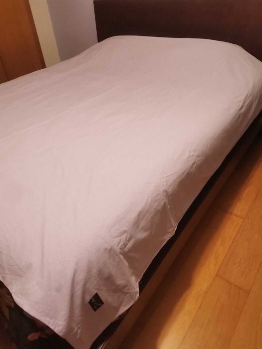 Capa de edredom lilás cama solteiro