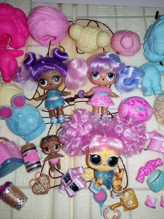 Большой набор лол с париками
