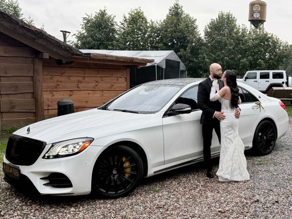 Maybach Auto na ślub, wesele, s class Mercedes Biała Limuzyna