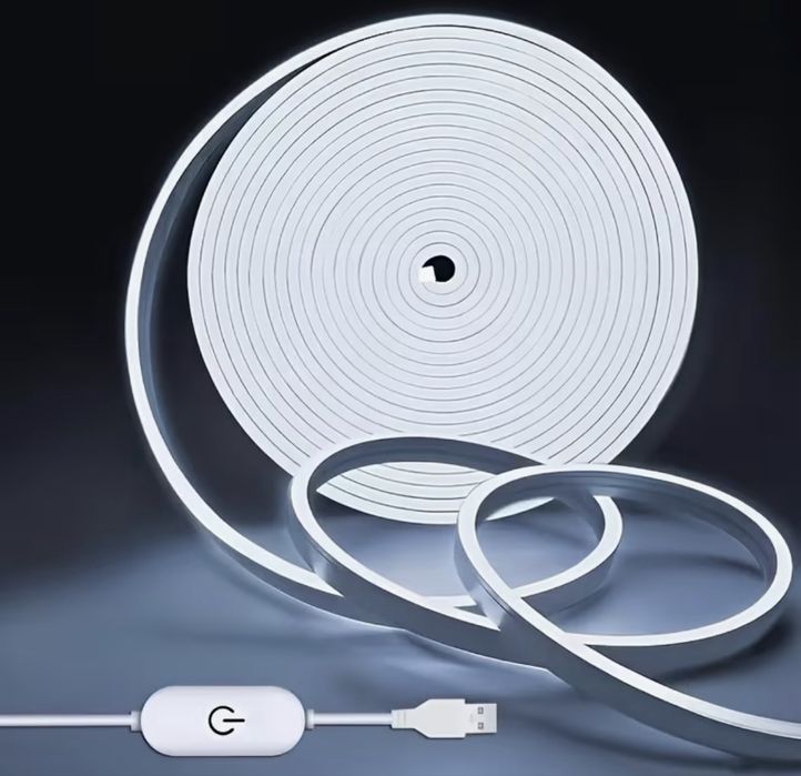 Світлодіодна неонова стрічка, неоновая лента 3 метра