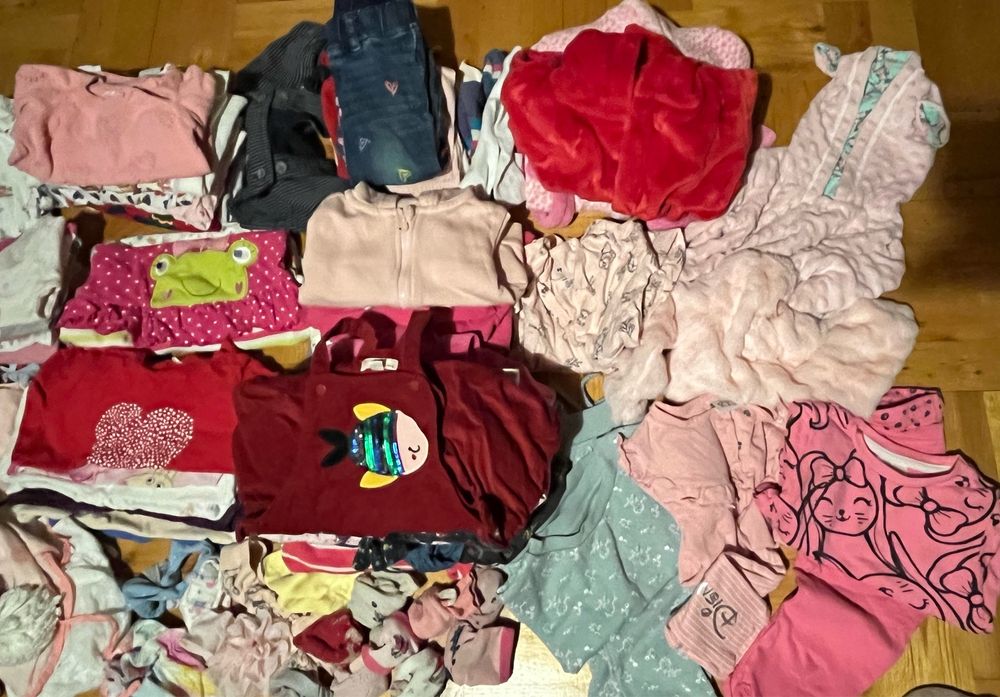 Paczka/ paka ubrań/ ubrania dla dzieci/ dziewczynki rozmiar 86