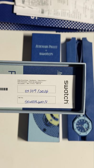 Swatch × Audemars Piguet AP Bioceramic Royal Pop Savonnette Lan Ba