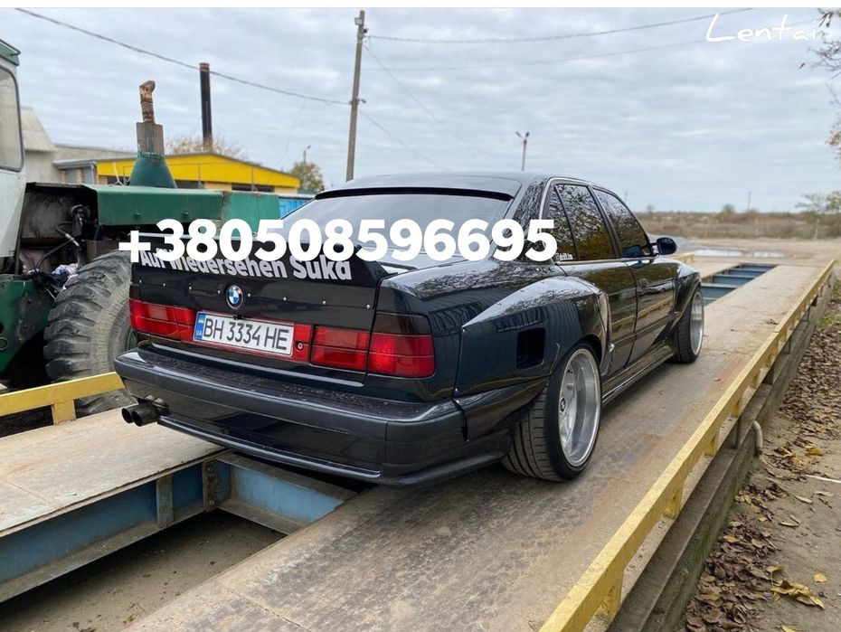 Тюнинг обвес BMW e34, губа Zender, накладка на бампер бмв Zender