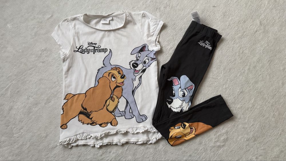 Zakochany kundel komplet bluzka legginsy 134 9l modny