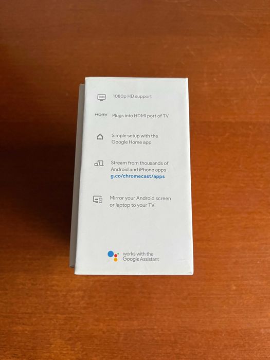 Caixa Vazia Original de Google Chromecast com manual